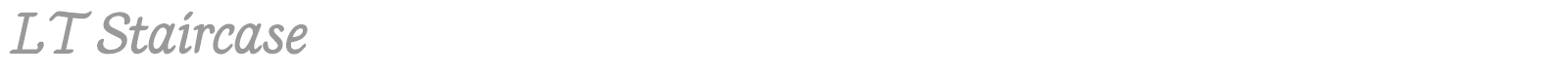 LT Staircase font preview